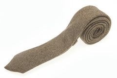 Brown Wool Tie