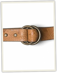 Artisan O-Ring Tooled Leather Belt